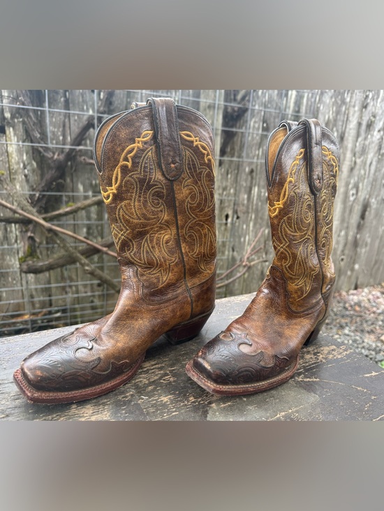 Tony Lama Shoes - Vintage Tony Lama Cowboy Boots